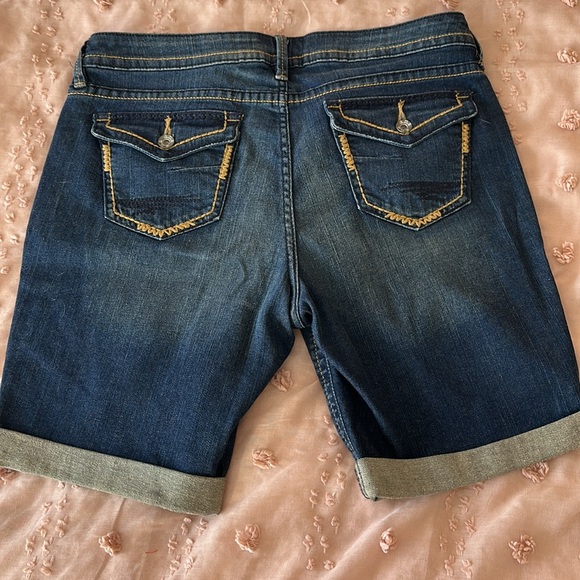 🍊 Ana women’s walking Jean shorts 10 petite ciders embroidered pockets - Picture 6 of 8